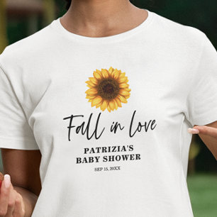 Verlieb dich in die Sonnenblumen-Baby-Party T-Shirt