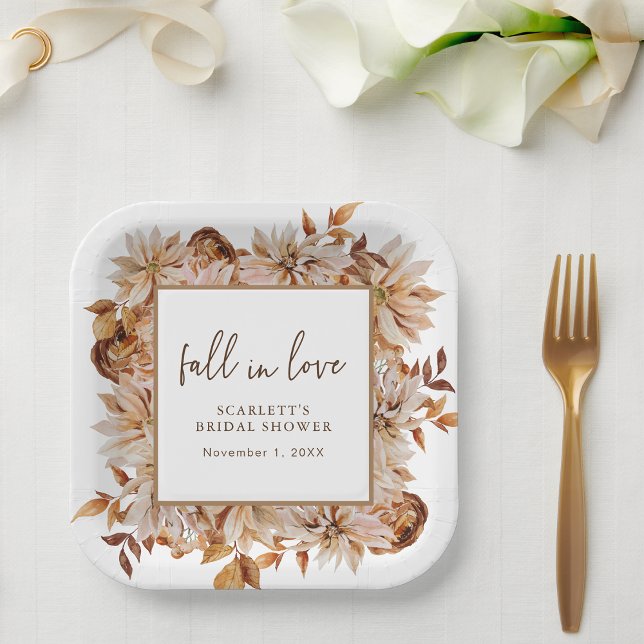 Verlieb dich pappteller (Fall In Love Paper Plates
)