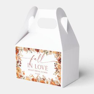 Verliebe dich Rustikale Burgunderrote Florale Hoch Geschenkschachtel