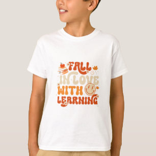 Verlieben Sie sich in das Lernen Herbst Dankfest T T-Shirt