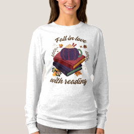 Verlieben Sie sich in das Lesen - Kürbis - Herbstl T-Shirt