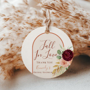 Verliebt Euch Boho Floral Pampas Hochzeitsgunst Ta Geschenkanhänger