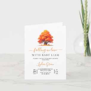 Verliebte Babyparty, Herbst-Babyparty Einladung