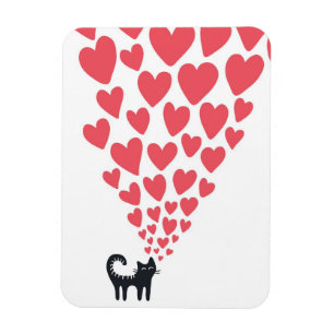 Verliebte Katze Magnet
