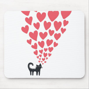 Verliebte Katze Mousepad
