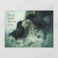 Verliebte Krähen True Love Never Dies Liebe Raben