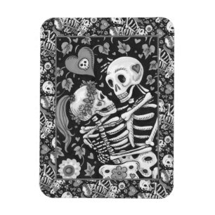 VERLIEBTE UNTER DER IVY, SCHWEETHEART SKELETONS EM MAGNET