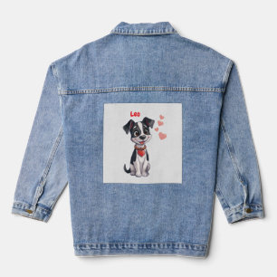 Verliebter Welpe Jeansjacke