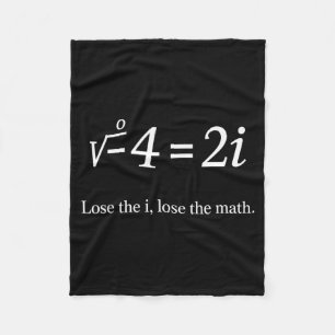 Verliere das I, verliere die Mathe Lustige imaginä Fleecedecke