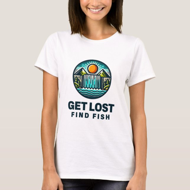 Verlieren, Fisch finden T-Shirt (Vorderseite)