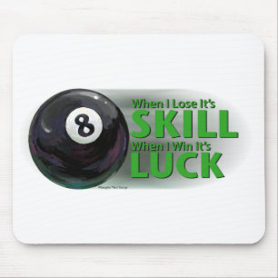 Verlieren Sie Ball des Fähigkeits-Gewinn-Glück-8 Mousepad