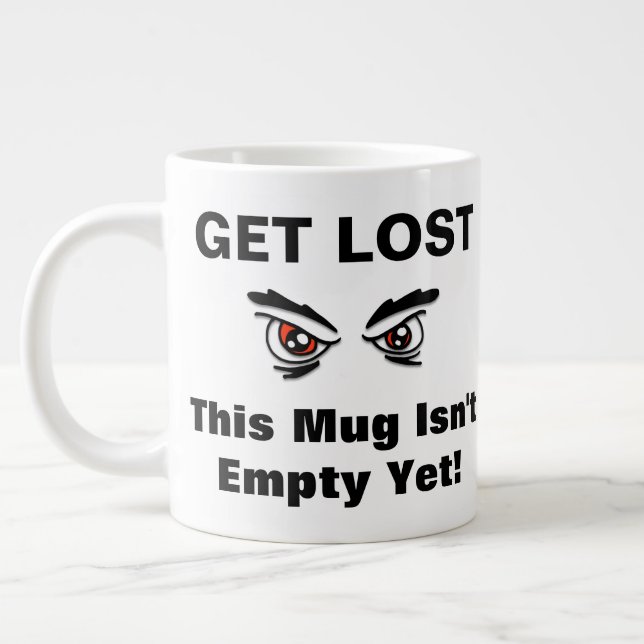 Verlieren Sie die große Tasse des Kaffees (Links)