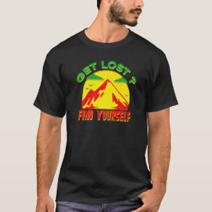 Verlieren Sie finden Sie selbst Rasta Farben Motiv T-Shirt