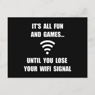 Verlieren Sie Ihr WiFi Postkarte