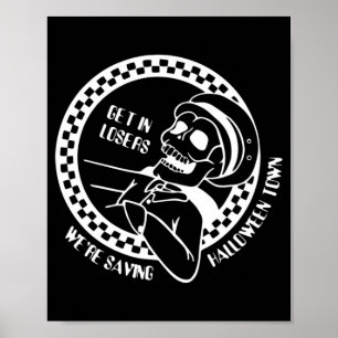 Verlieren Sie Lazy Halloween Kostümspass Skelett Poster