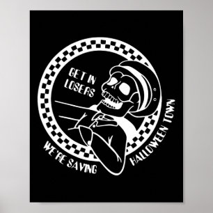 Verlieren Sie Lazy Halloween Kostümspass Skelett Poster