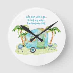 "Verlieren Sie meinen Weg, finden Sie mein Soul" - Runde Wanduhr