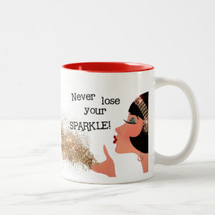 "Verlieren Sie nie Ihren SCHEIN! " Zweifarbige Tasse