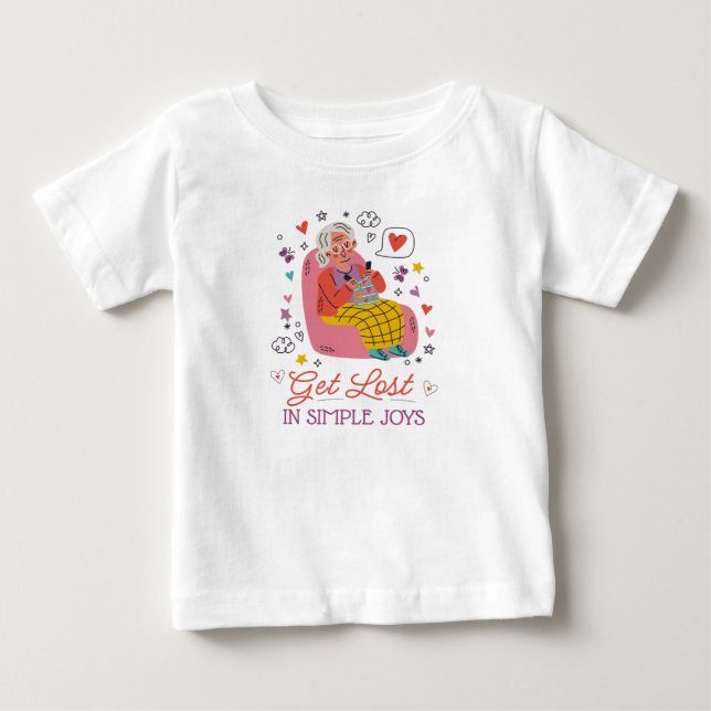 Verlieren Sie sich in einfachen Joys Baby T-shirt (Vorderseite)