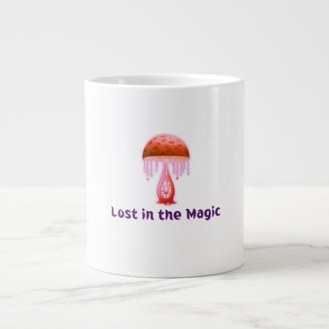 Verliert in magischer Pilzkultur Jumbo-Tasse (Vorderseite)