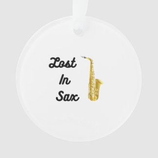Verliert in Sax mit Saxophon auf einem Ornament
