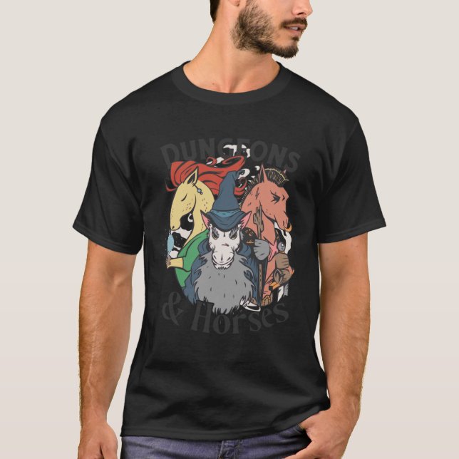 Verliese & Pferde T-Shirt (Vorderseite)