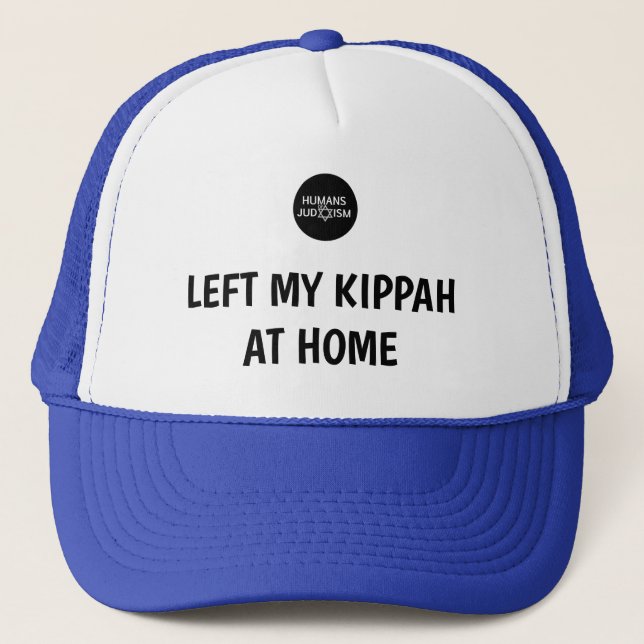 Verließ meine Kippah zu Hause Kappe (Vorderseite)