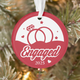 Verlobt 2025 Der Anfang von ewig Personalisiert Ornament