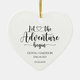 Verlobt Lass Das Abenteuer beginnt Keramik Ornament