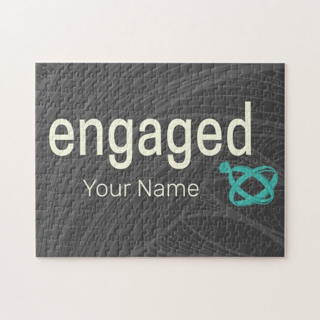 Verlobt Rings Couples Bachelor Party oder Hochzeit (Horizontal)