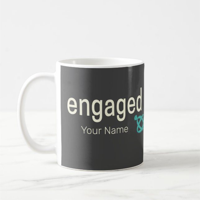 Verlobt Rings Couples Bachelor Party oder Hochzeit Kaffeetasse (Links)