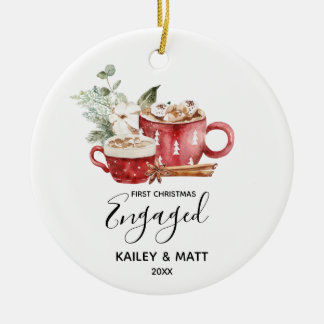 Verlobte Couple Keramik Ornament