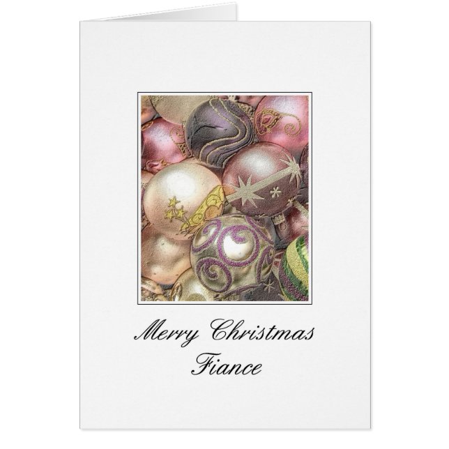 Verlobte Frohe Weihnachtskarte (Vorne)