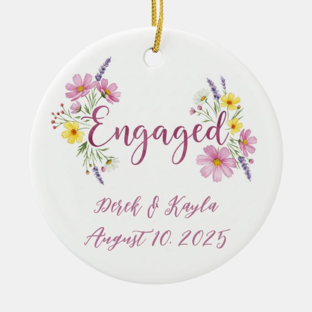 VERLOBTE KERAMIK ORNAMENT (Vorne)