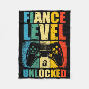 Verlobte-Level-Unlock-Wedding-Gamer-Groom zu Bl Fleecedecke