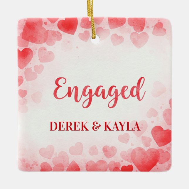 VERLOBTE ORNATION KERAMIKORNAMENT (Vorderseite)