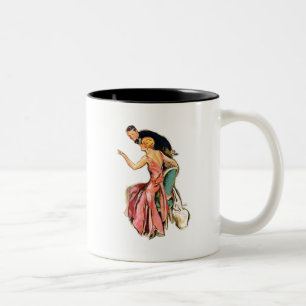 Verlobte Paare Zweifarbige Tasse