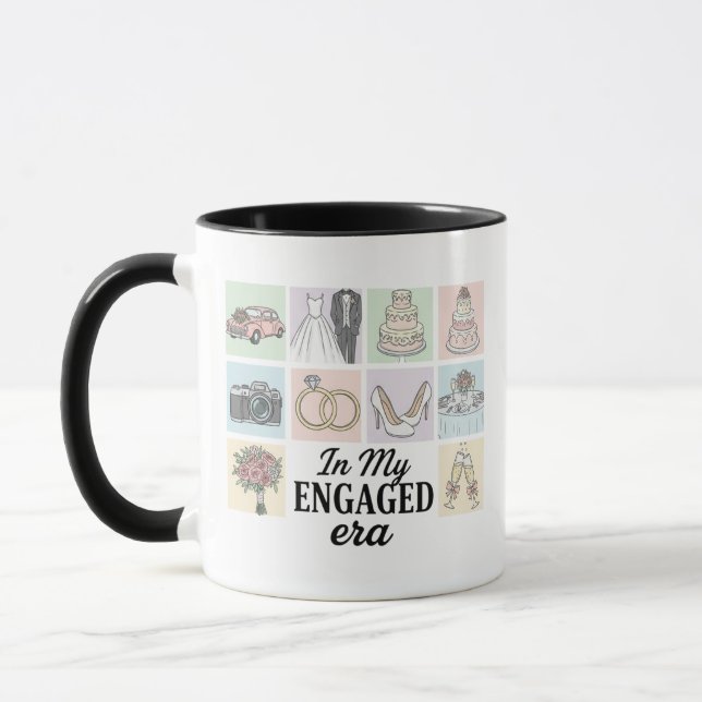 Verlobte Tasse, Verlobte Tasse der Ankündigung, Ve (Links)