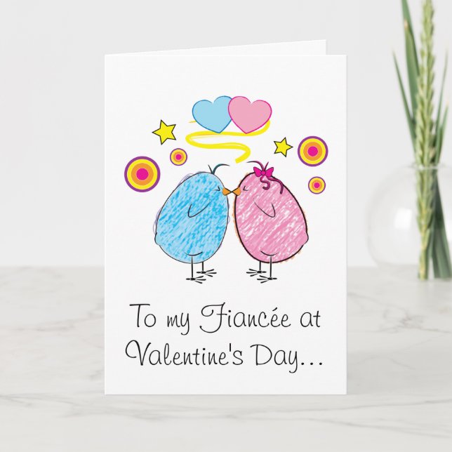 Verlobte Valentine's Card Feiertagskarte (Vorderseite)