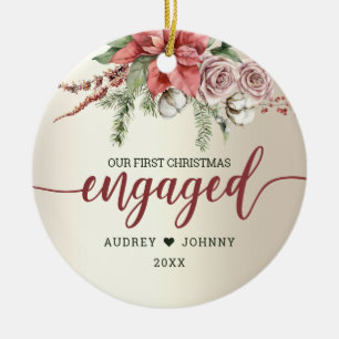 Verlobtes Jahr Keramik Ornament