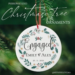 Verlobtes Paar    Keramik Ornament