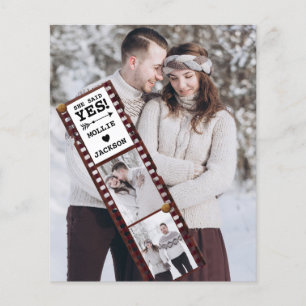 Verlobung Ankündigung Foto Sie sagte ja