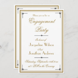Verlobung Classic Elegante Script Engagement Party Einladung