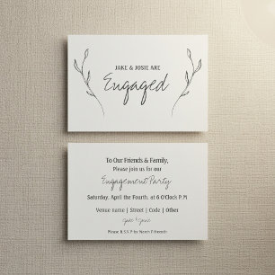 Verlobung der Flora und Fauna, Ankündigung verlobt