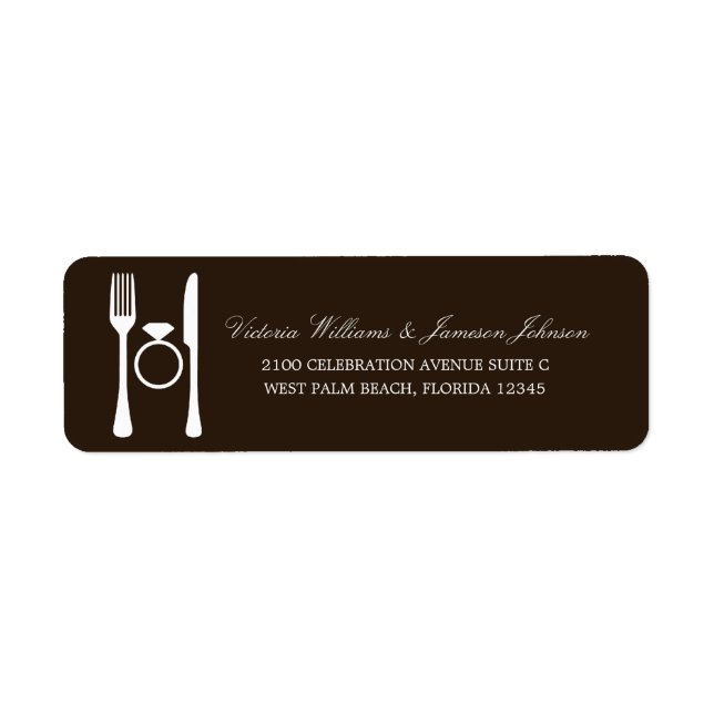 VERLOBUNG DINNER | ADRESSE ETIKETTIEREN (Vorne)
