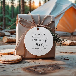 Verlobung Engagemint Vielen Dank Party Geschenkanhänger