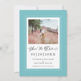 Verlobung Foto Elegante Kalligrafie Hochzeitssaiso Save The Date