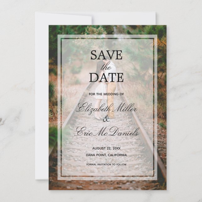 Verlobung Foto Save The Date (Vorderseite)