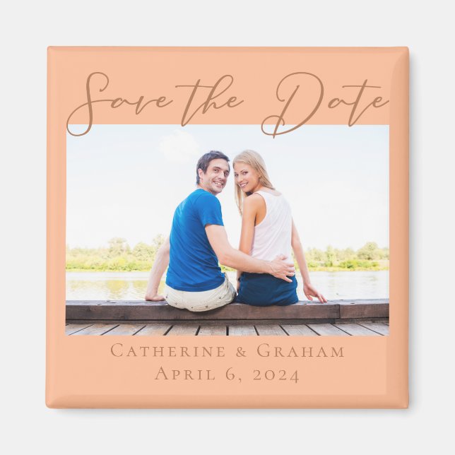 Verlobung Foto Sommer Save the Date Magnet (Vorne)