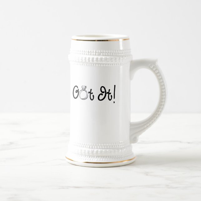 Verlobung got bierglas (Rechts)